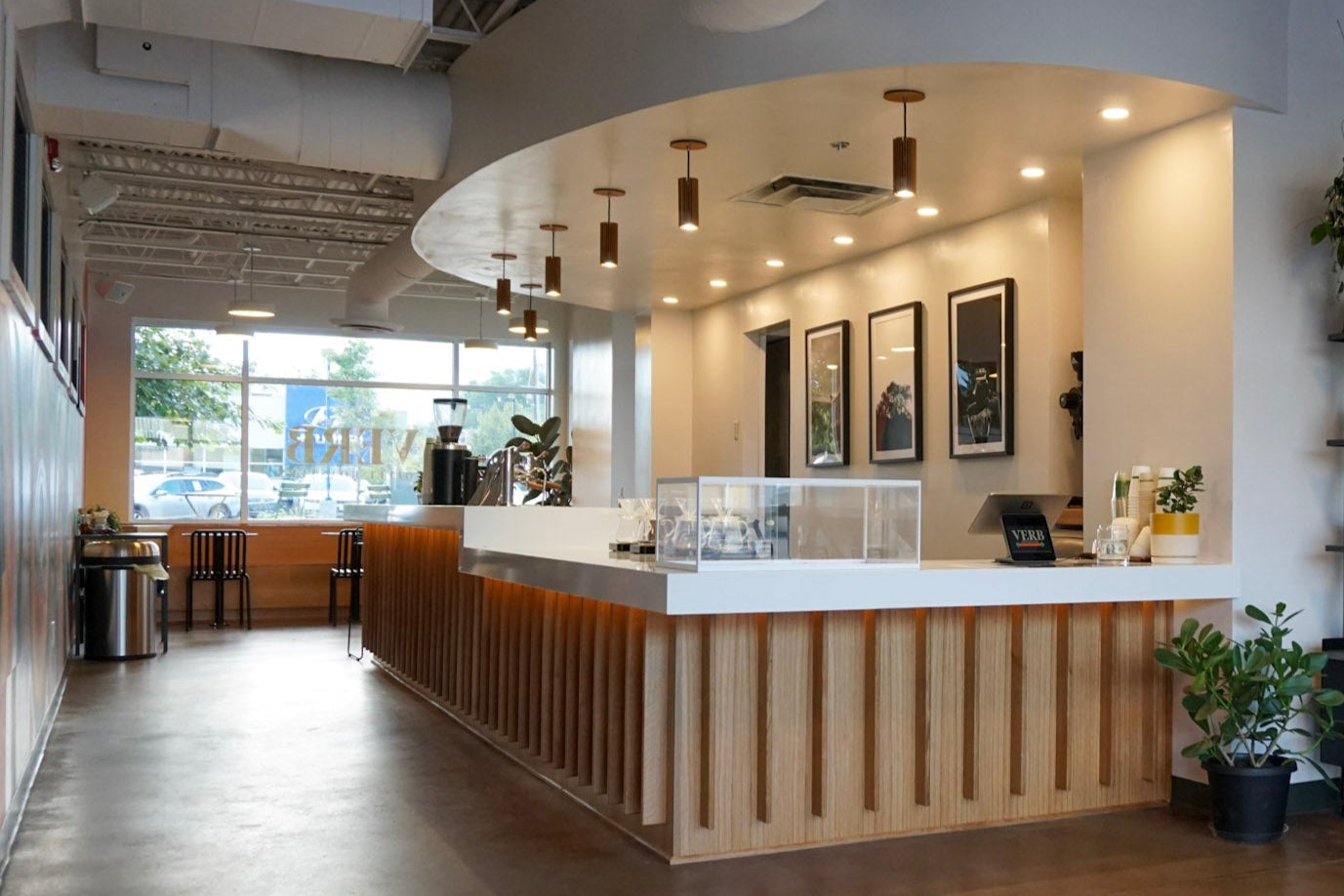 Interior of Verb Coffee Roasters